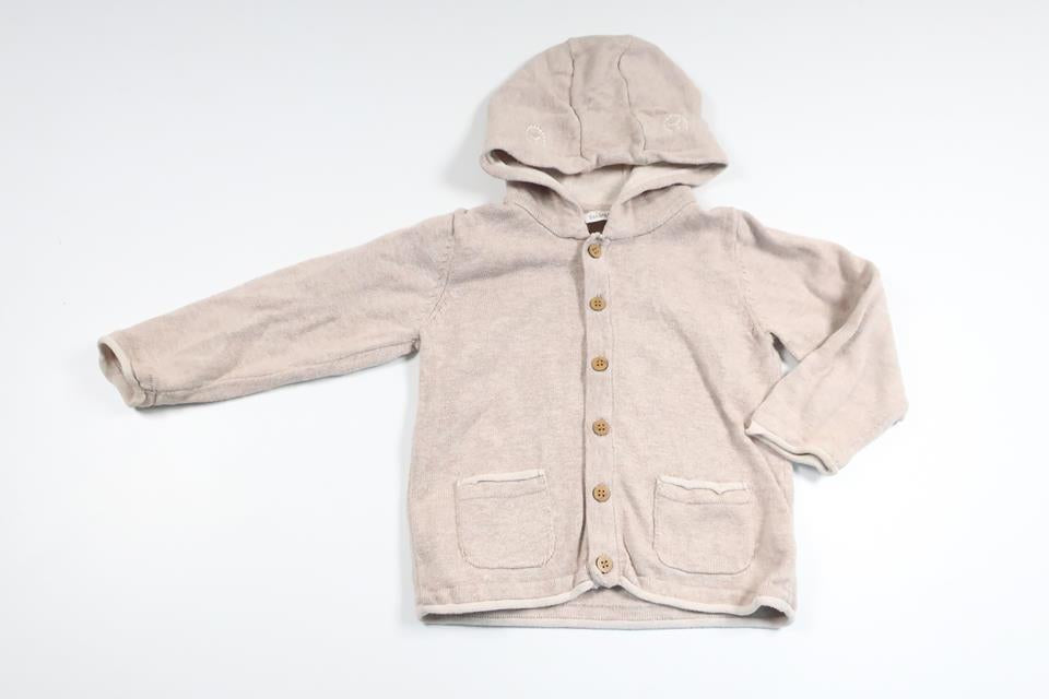 Stickad munkjacka från Lupilu - Storlek 74/80 - Beige