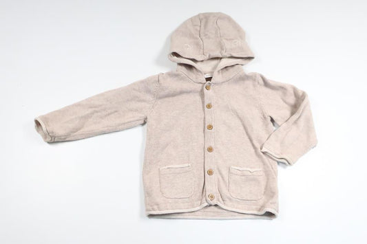 Stickad munkjacka från Lupilu - Storlek 74/80 - Beige