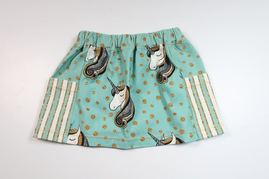 Kjol med enhörningar från Okänt - Storlek 98 - Blå