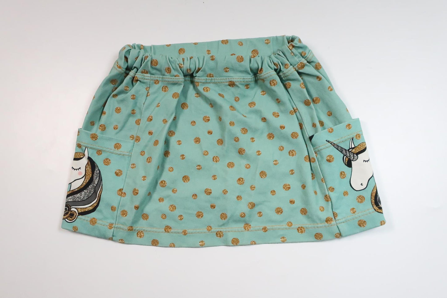 Kjol med enhörningar och prickar från Okänt - Storlek 98 - Blå