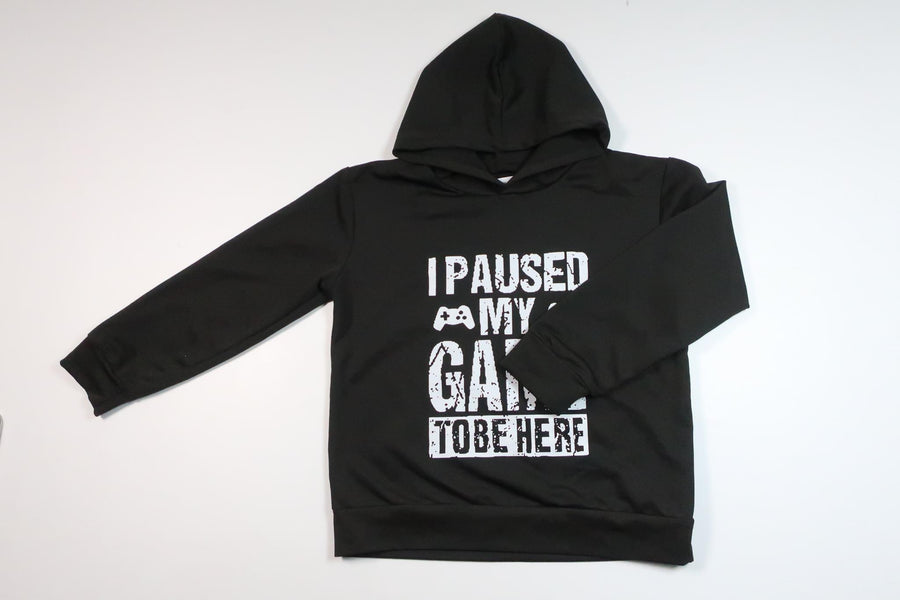 Huvtröja med text från Shepherd - Storlek 122/128 - Svart