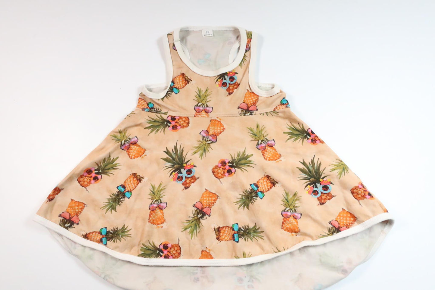 Klänning med ananas från Okänt - Storlek 92 - Beige