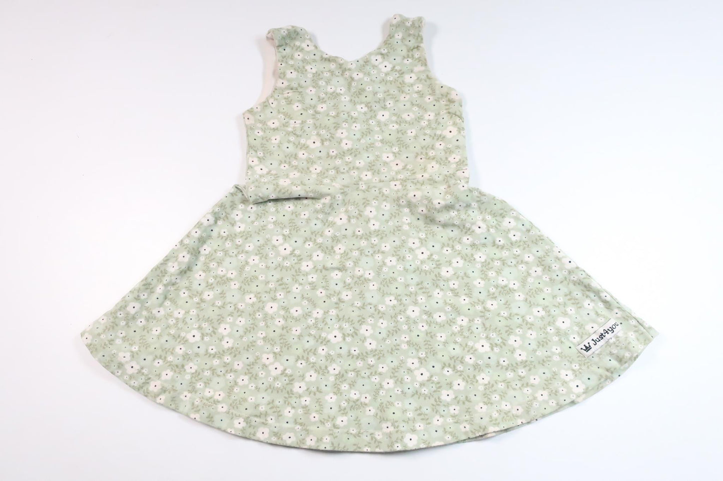 Blommig klänning från Okänt - Storlek 86/92 - Grön