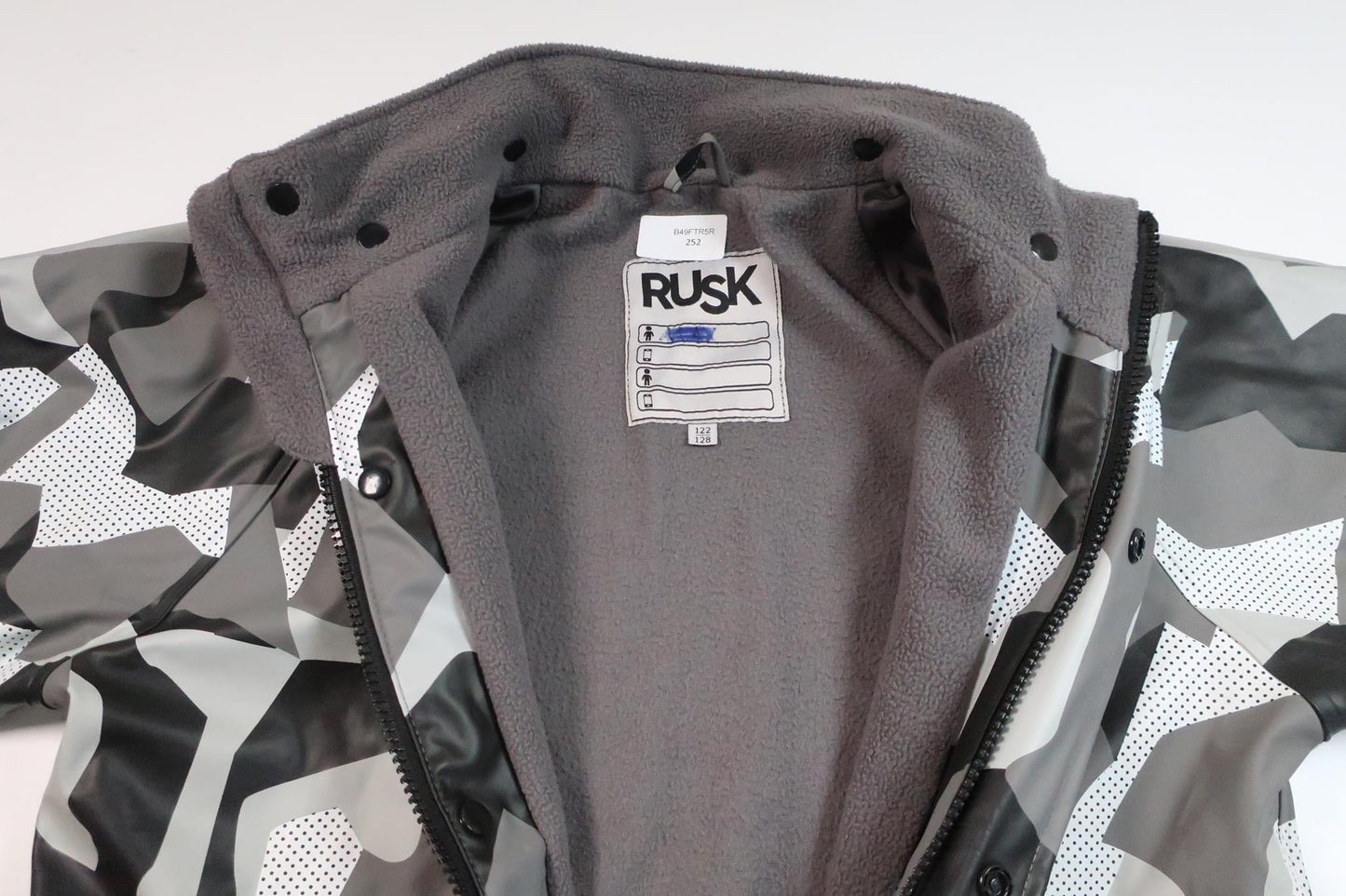 Fodrad regnjacka från Rusk - Storlek 122/128 - Grå