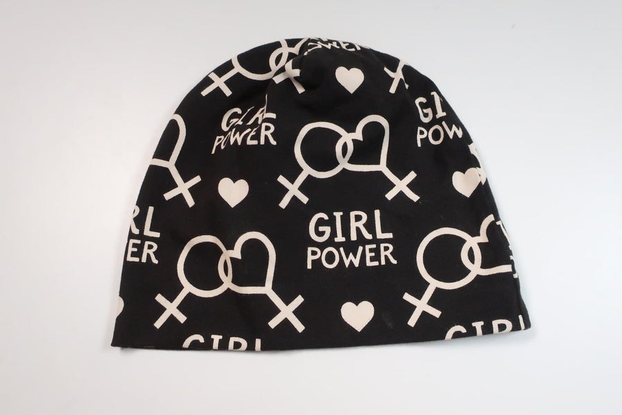 Mössa Girl Power från Just 4 You - Storlek 98/104 - Svart