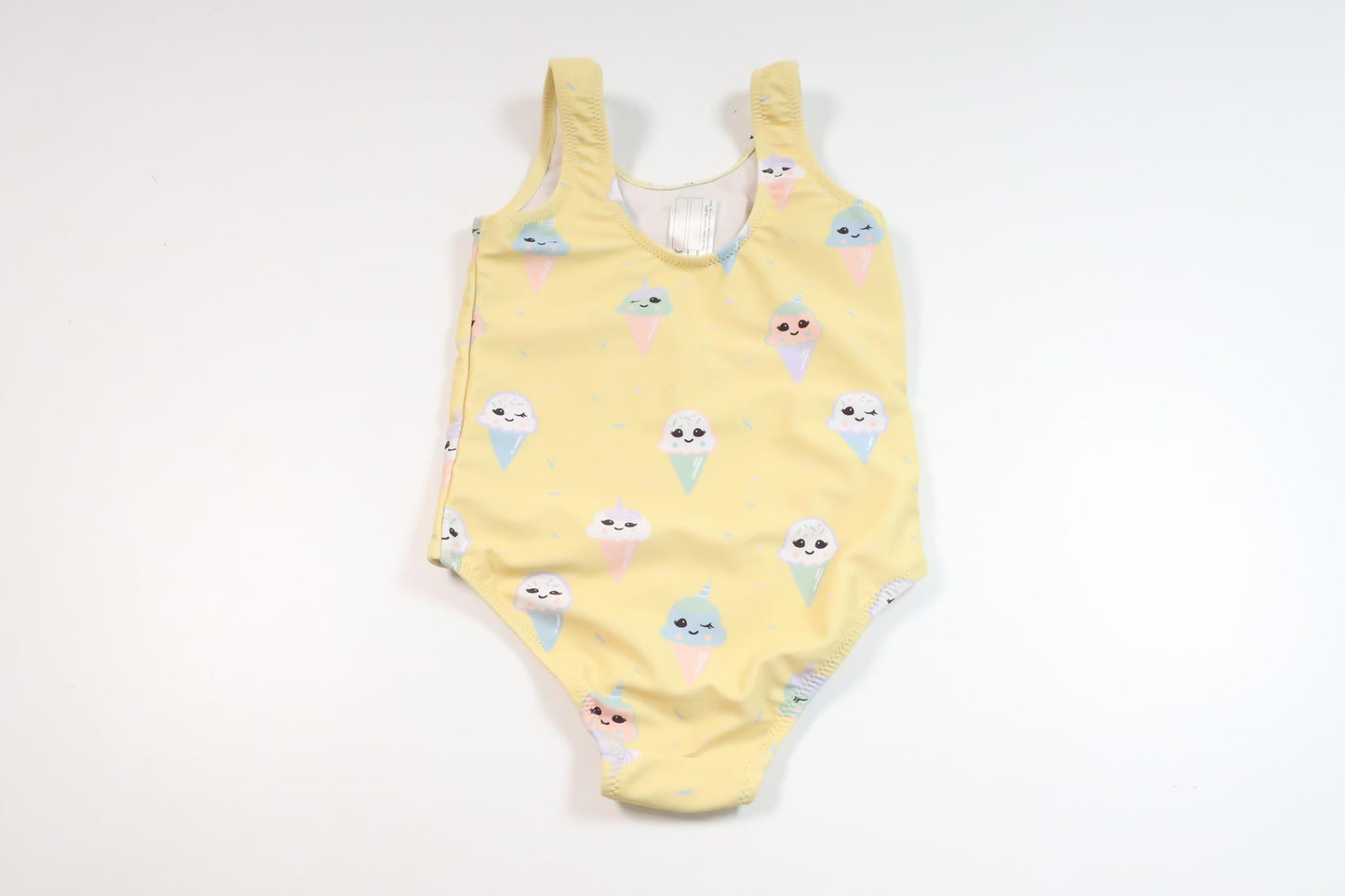 Baddräkt med glassar från Okänt - Storlek 98/104 - Gul