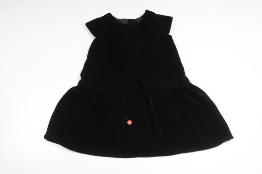 Klänning i velour från H&M - Storlek 98 - Svart