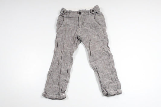 Byxor i linnemix från Lindex - Storlek 86 - Grå