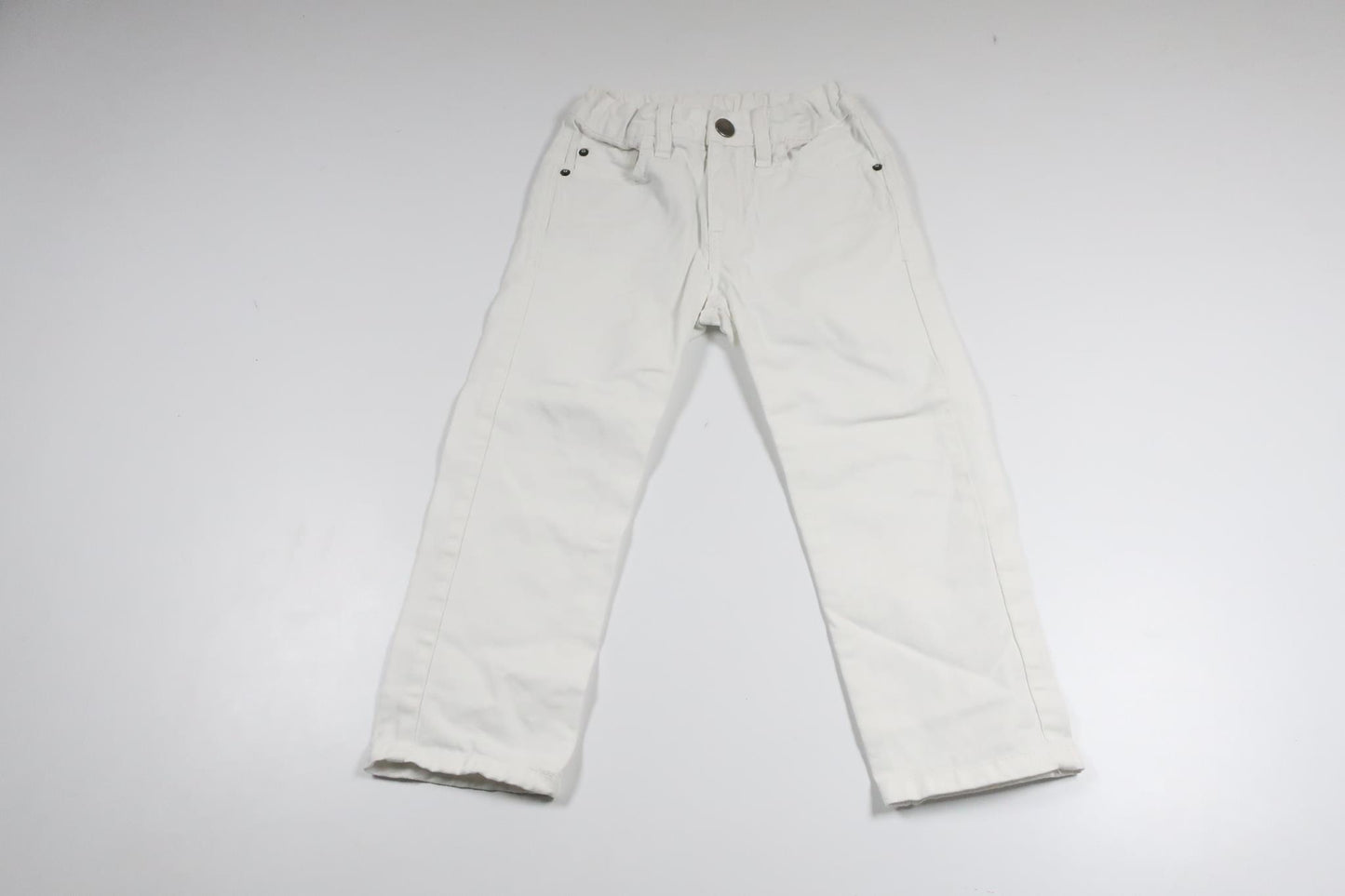 Jeansbyxor från H&M - Storlek 98 - Vit