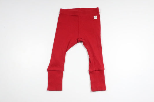 Ribbade byxor från Lindex - Storlek 68 - Röd