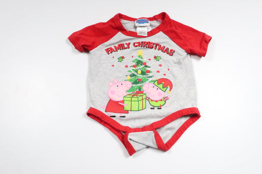 Body med Greta Gris från Peppa Pig - Storlek 62 - Grå