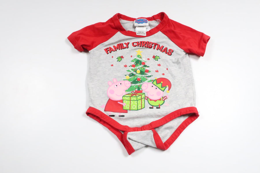 Body med Greta Gris från Peppa Pig - Storlek 62 - Grå