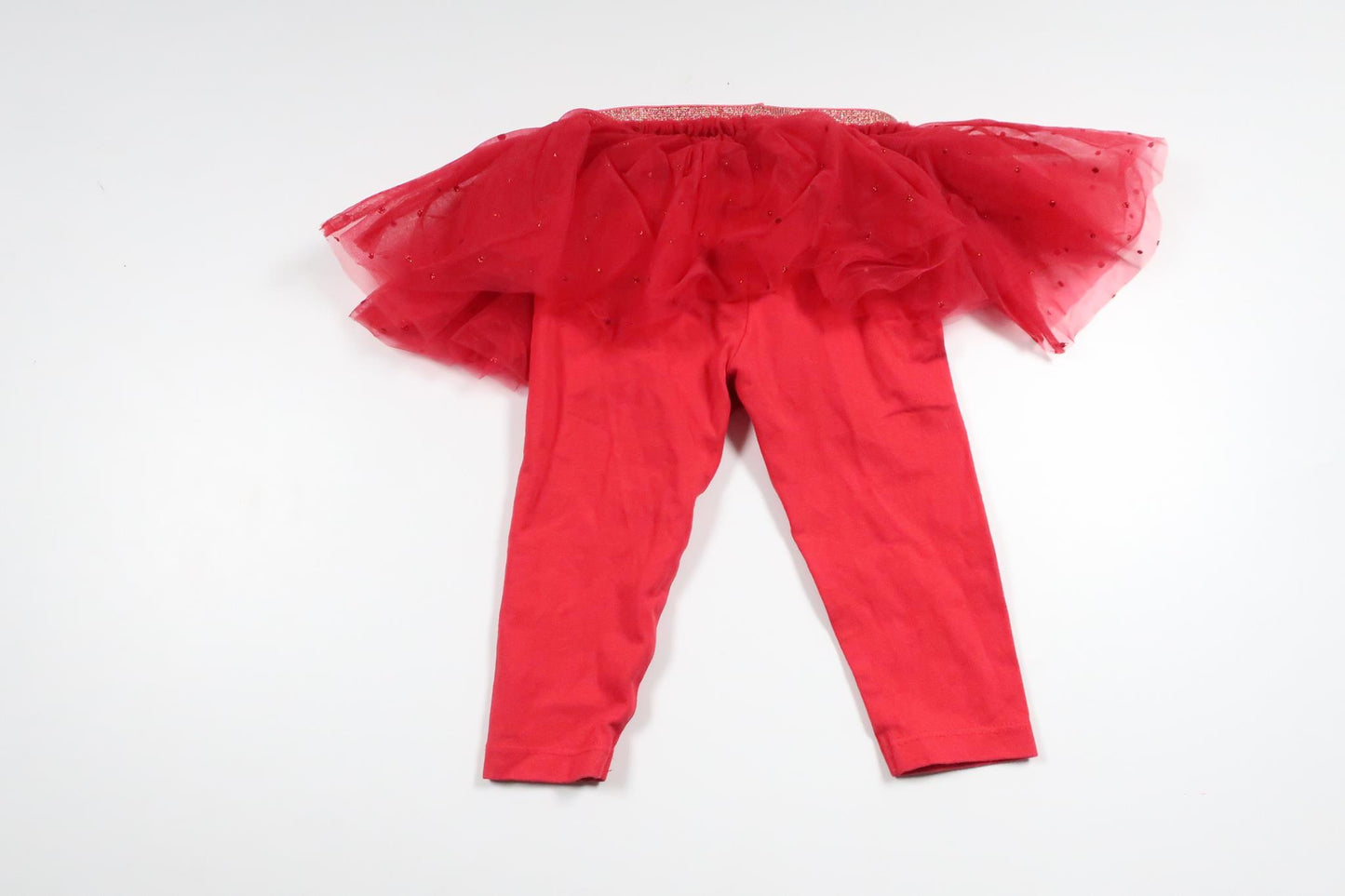 Byxor med inbyggd tyllkjol från Next - Storlek 68 - Röd