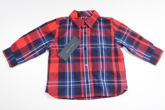 Rutig skjorta från Tommy Hilfiger - Storlek 74/80 - Multi