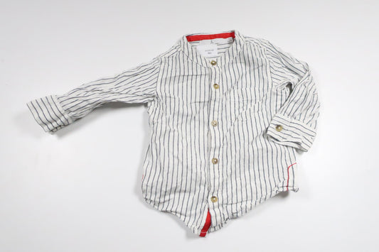 Randig skjorta från Åhléns - Storlek 74 - Benvit