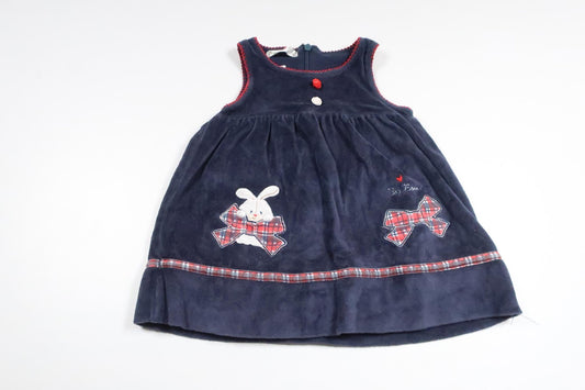 Klänning i fleece från Pre Natal - Storlek 68 - Marinblå