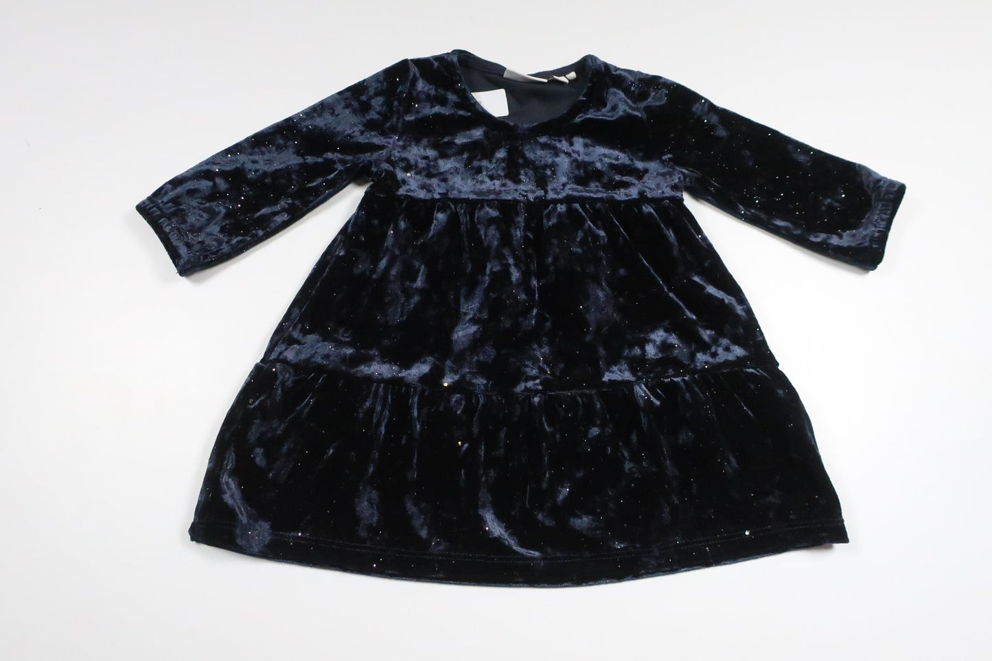 Klänning i velour från Name It - Storlek 62 - Marinblå