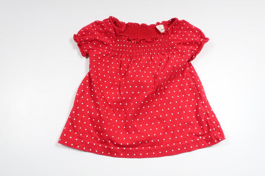 Prickig tunika från Lindex - Storlek 62 - Röd