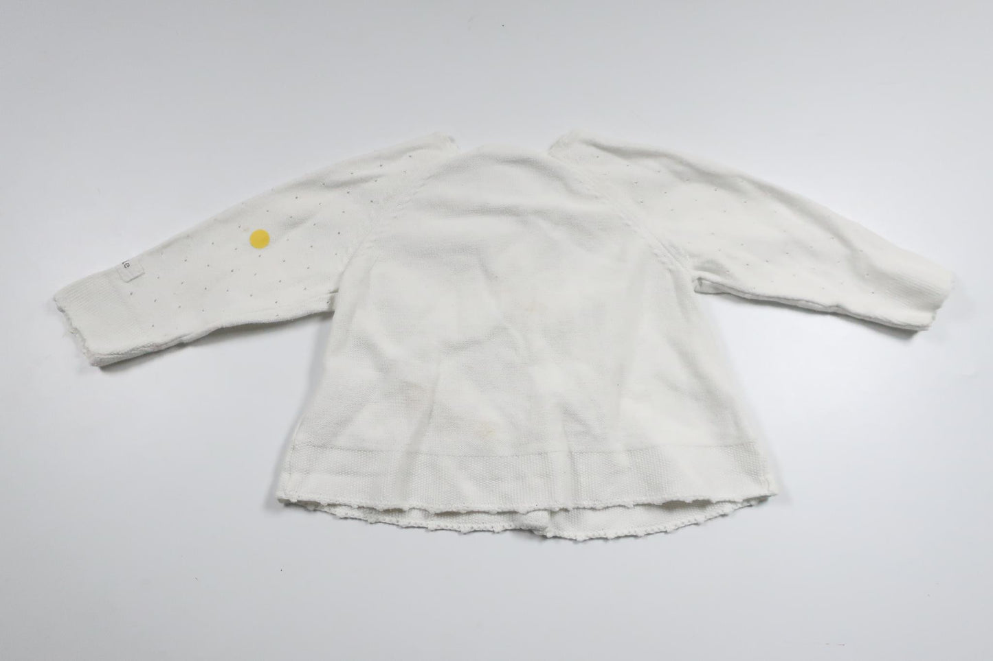 Stickad kofta från Newbie - Storlek 62 - Vit