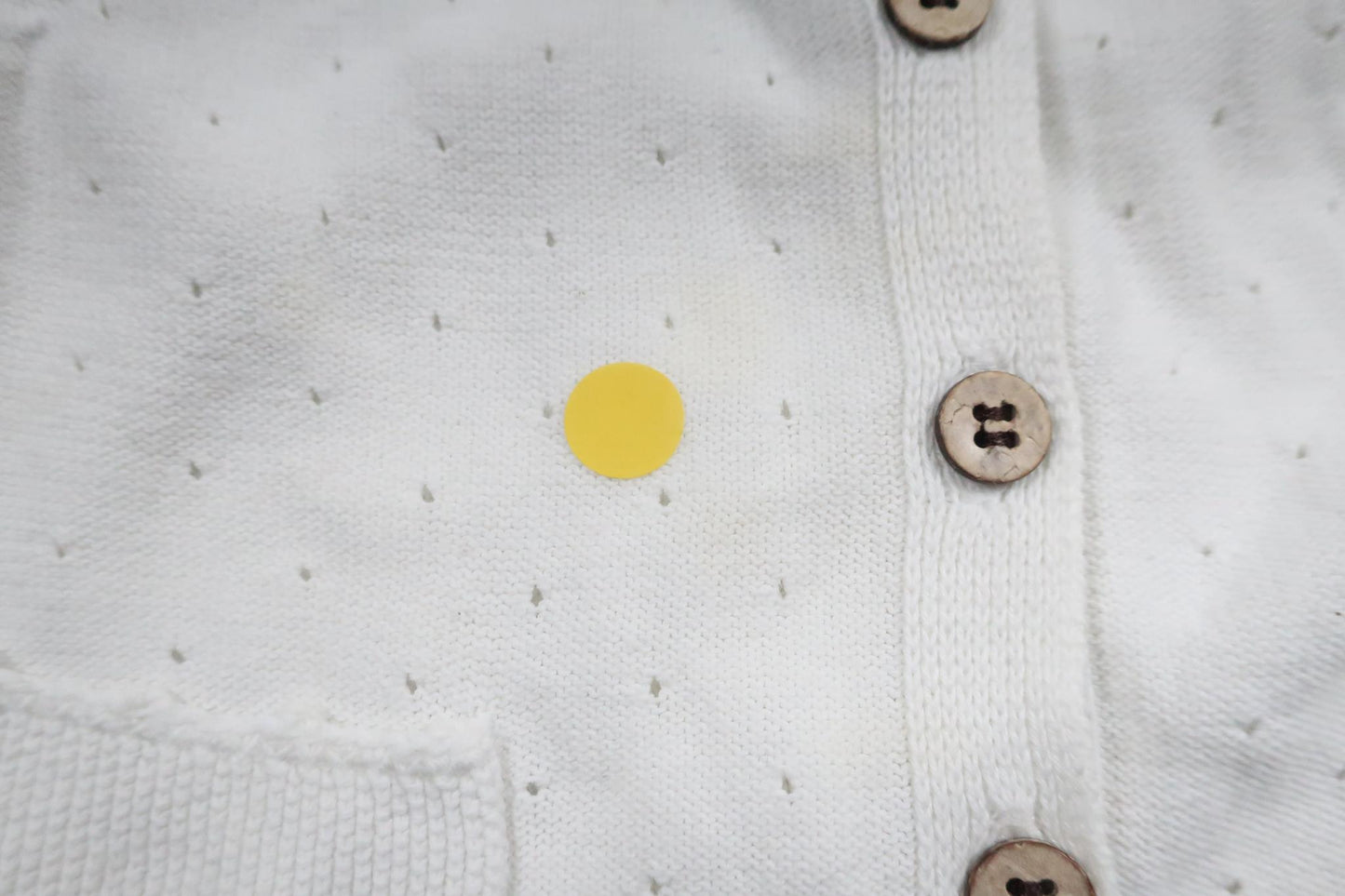 Stickad kofta från Newbie - Storlek 62 - Vit