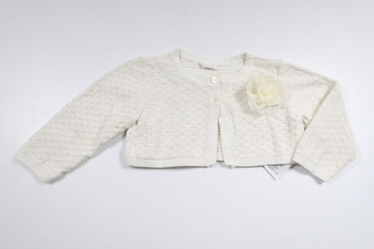 Glittrig kofta från H&M - Storlek 68 - Benvit