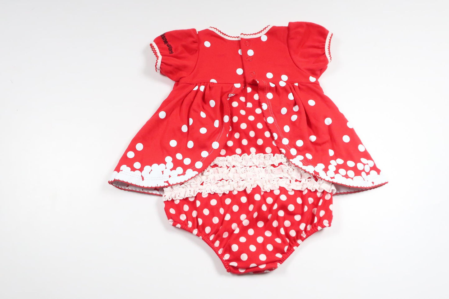 Klänning med inbyggd body Mimmi från Disney - Storlek 68 - Röd