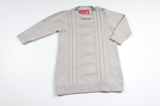 Stickad klänning från Skill - Storlek 80 - Grå