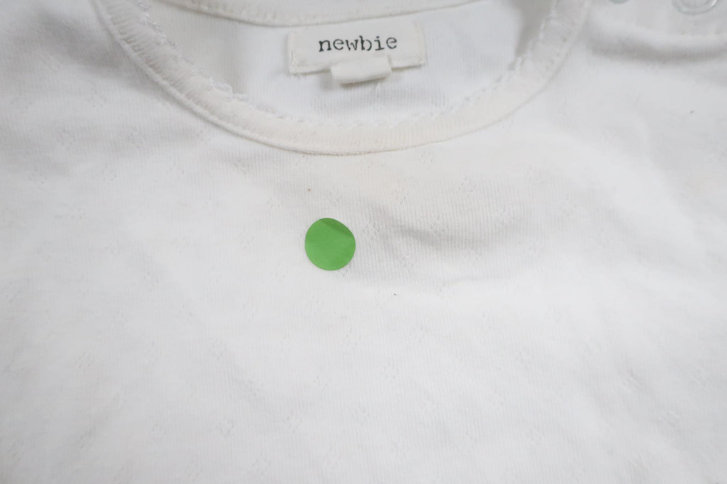 Body från Newbie - Storlek 74 - Vit