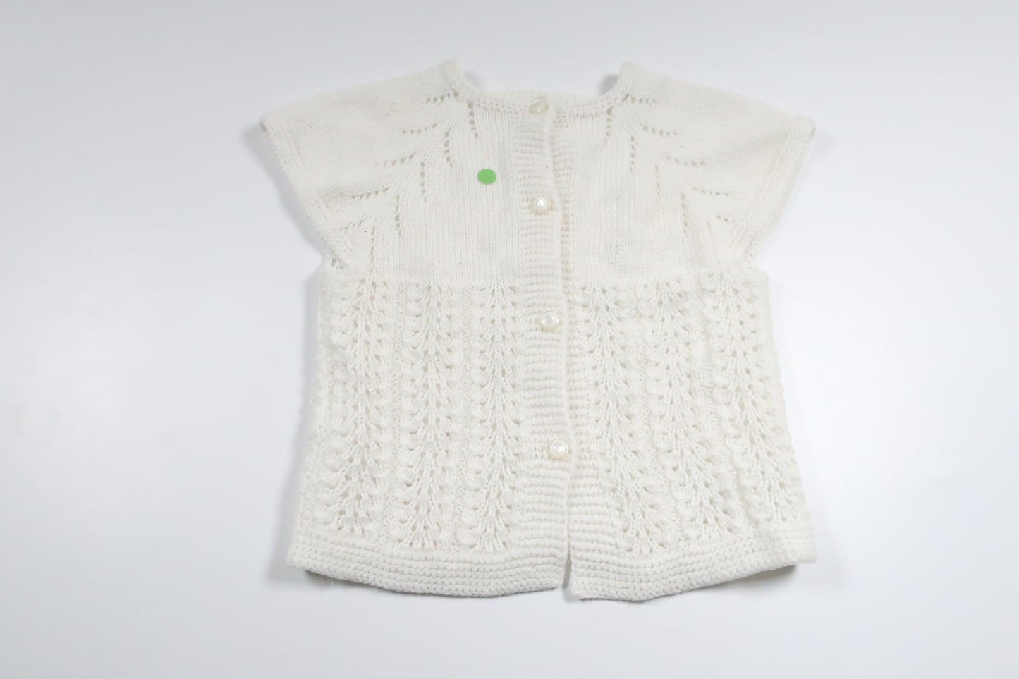 Hemstickad tröja från Okänt - Storlek 80/86 - Vit