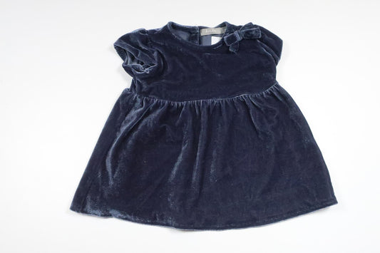 Klänning i velour från Åhléns - Storlek 80 - Blå