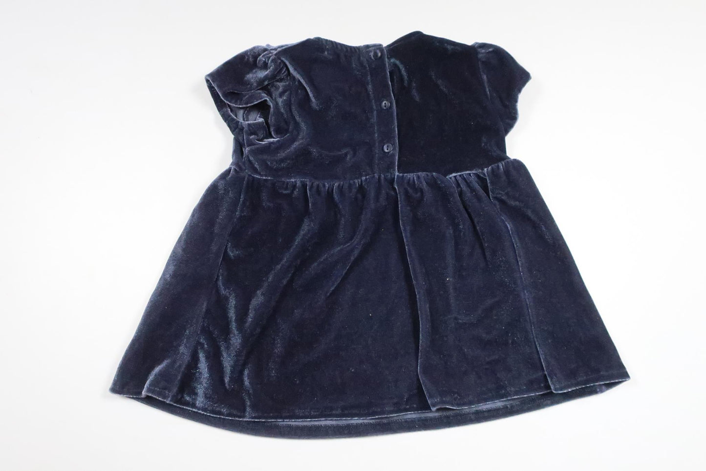 Klänning i velour från Åhléns - Storlek 80 - Blå