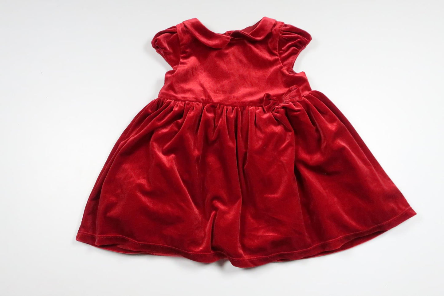 Festklänning i velour från H&M - Storlek 86 - Röd