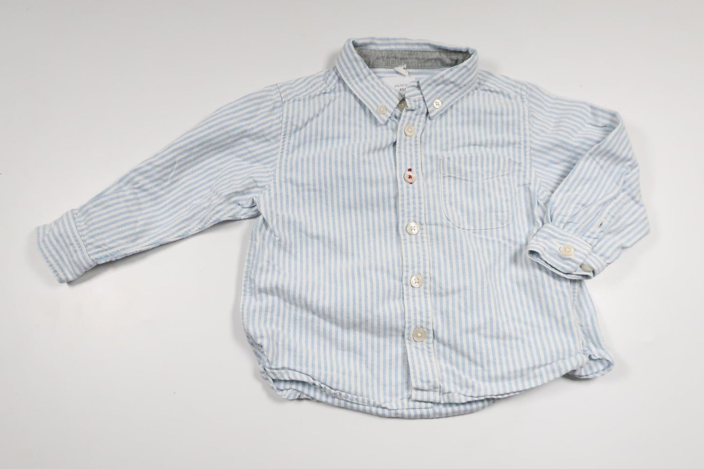 Randig skjorta från Okänt - Storlek 86/92 - Blå