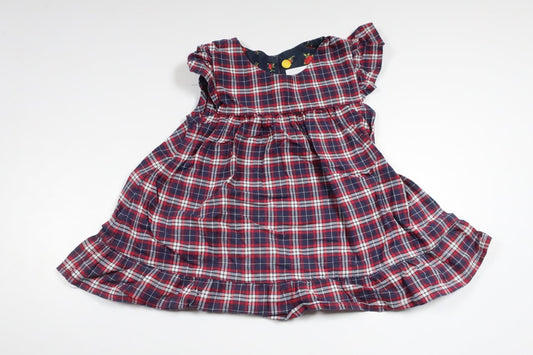 Rutig klänning från Maritas - Storlek 74 - Blå