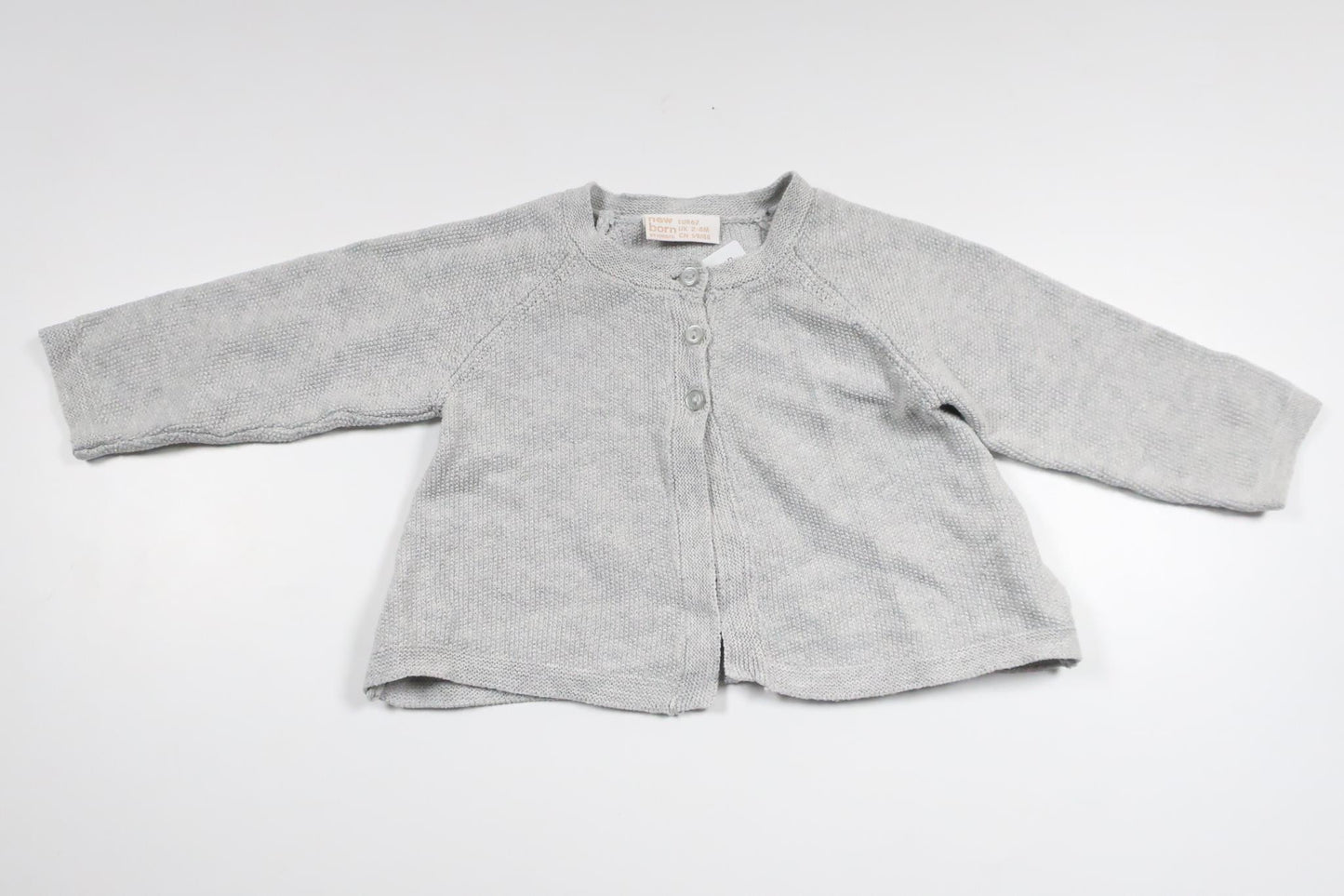 Stickad kofta från Lindex - Storlek 62 - Grå