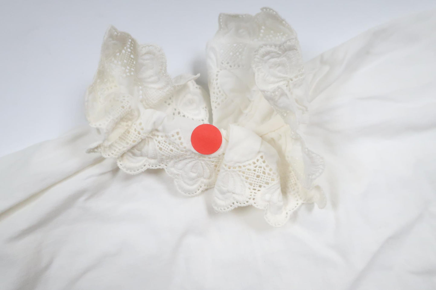 Lucialinne med krage från Okänt - Storlek 62/68 - Vit