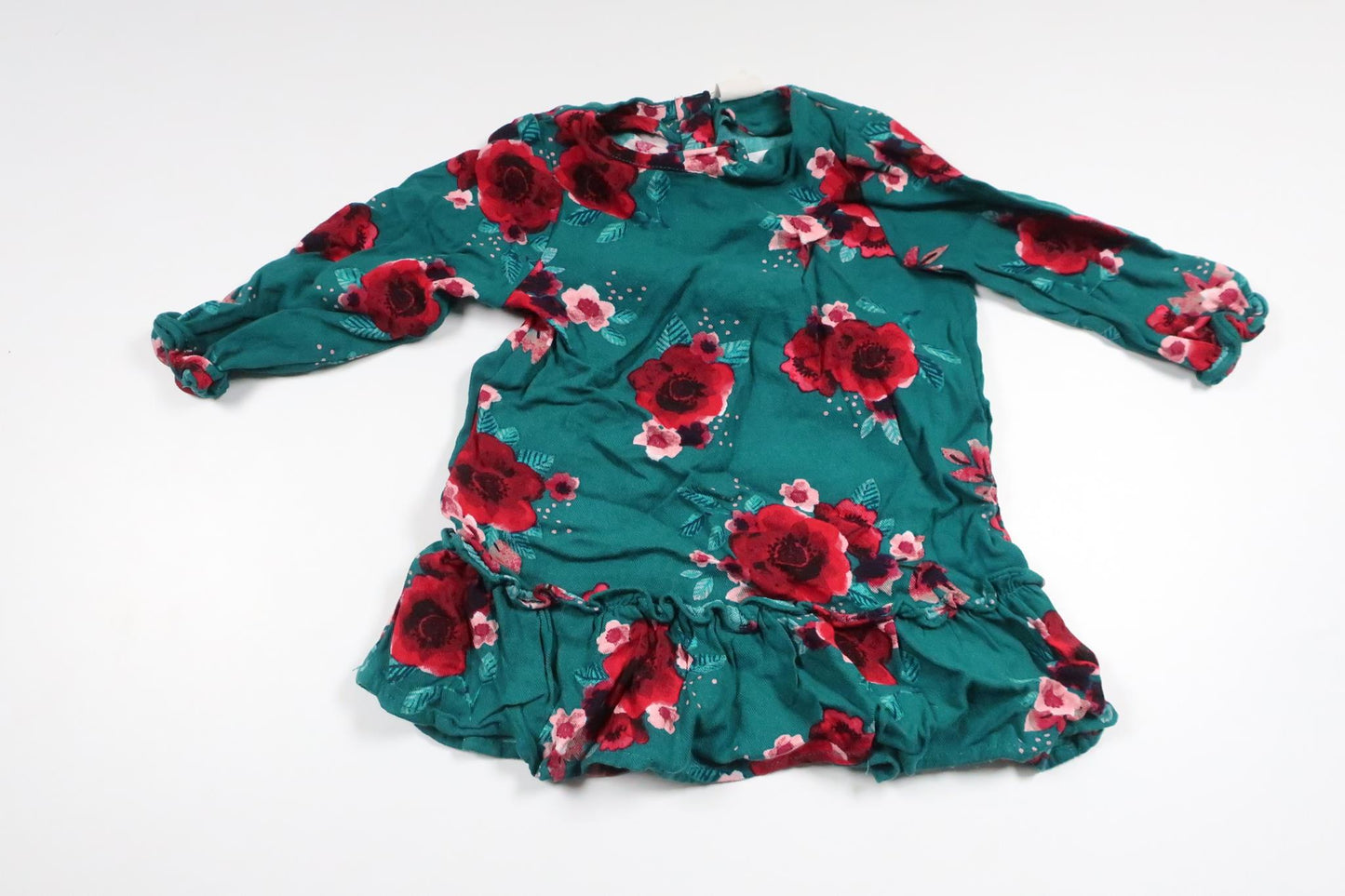 Blommig klänning från H&M - Storlek 68 - Grön