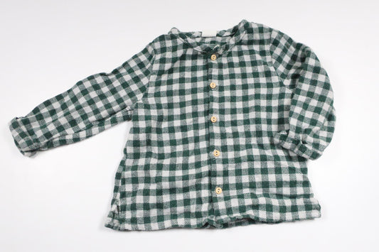 Rutig tunika från H&M - Storlek 74 - Grön