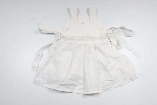 Förkläde/Klänning från Stadsmission Atelié - Storlek 86 - Vit