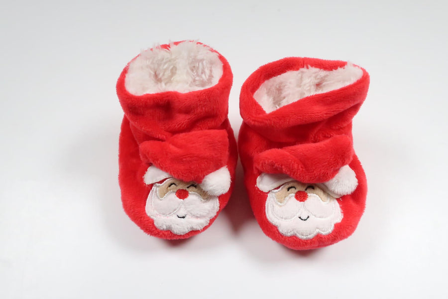 Tossor med tomten/Julmotiv från Okänt - Storlek 56 - Röd