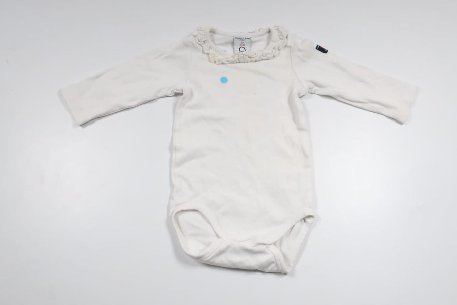 Body med krage från Polarn o. Pyret - Storlek 68 - Vit