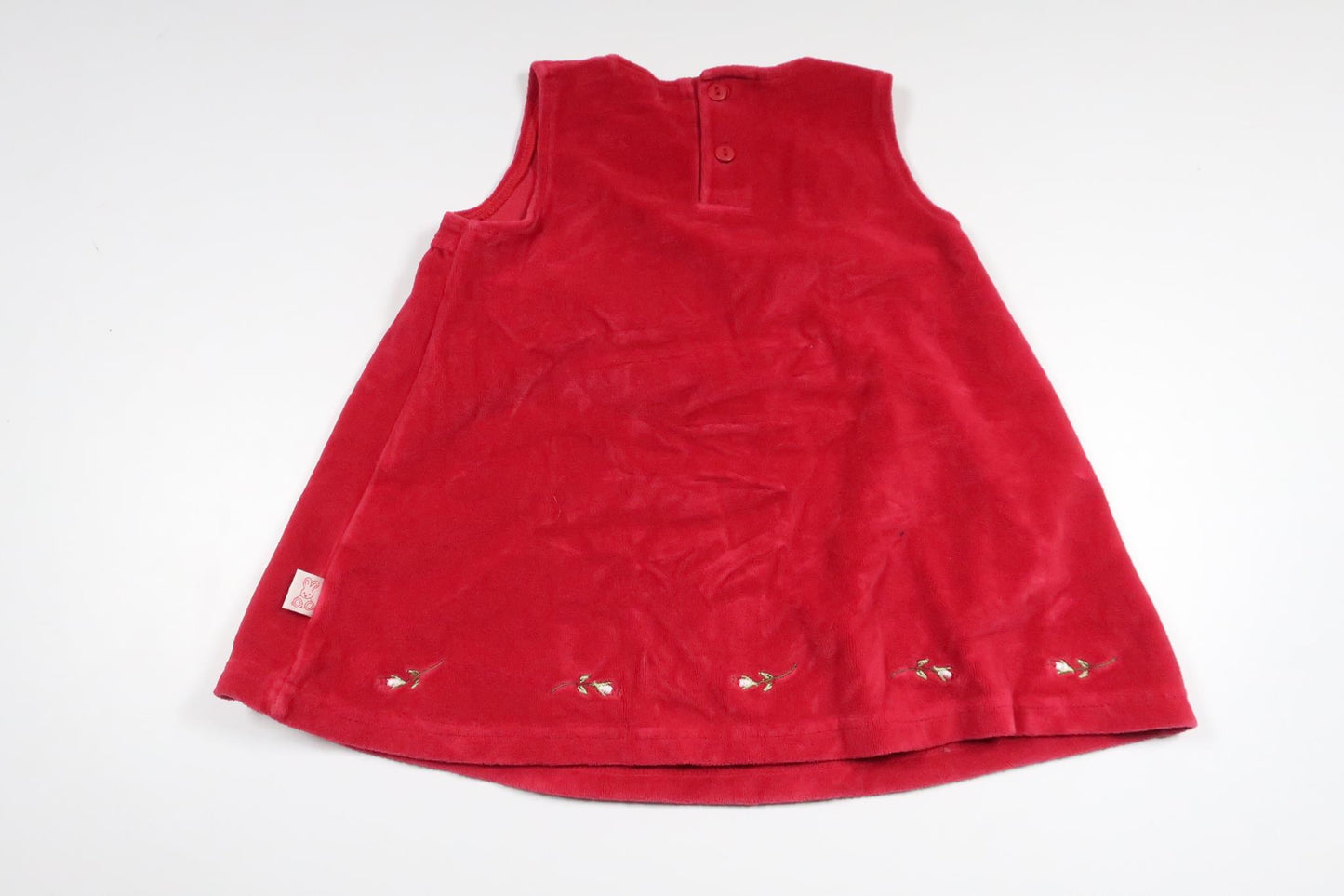 Klänning i fleece från My Wear Baby - Storlek 74/80 - Röd