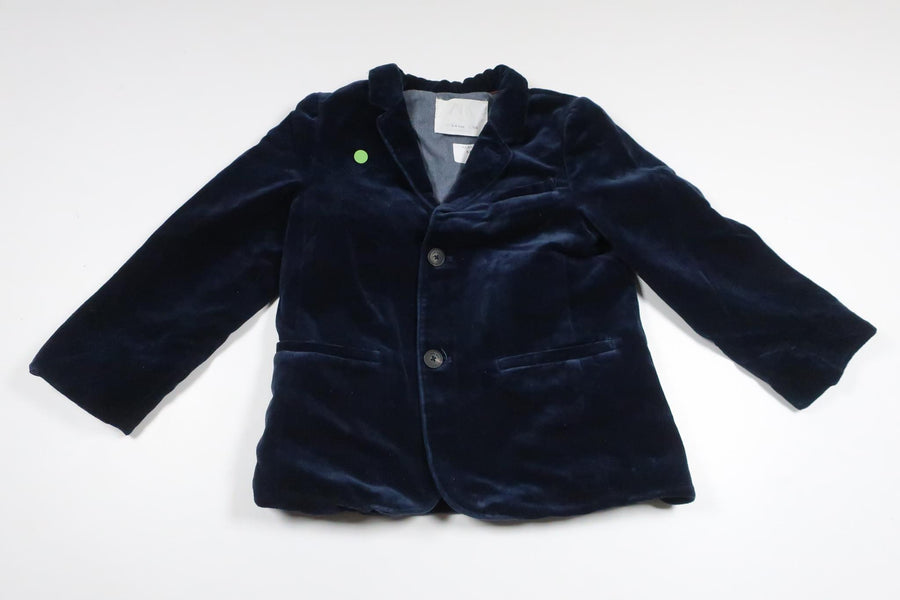 Kavaj i velour från Zara - Storlek 104 - Marinblå