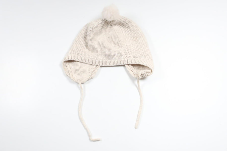 Stickad mössa från H&M - Storlek 98/104 - Beige