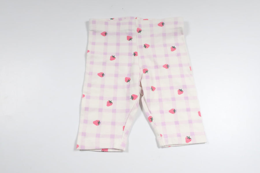 Rutiga shorts från Primark - Storlek 62/68 - Vit