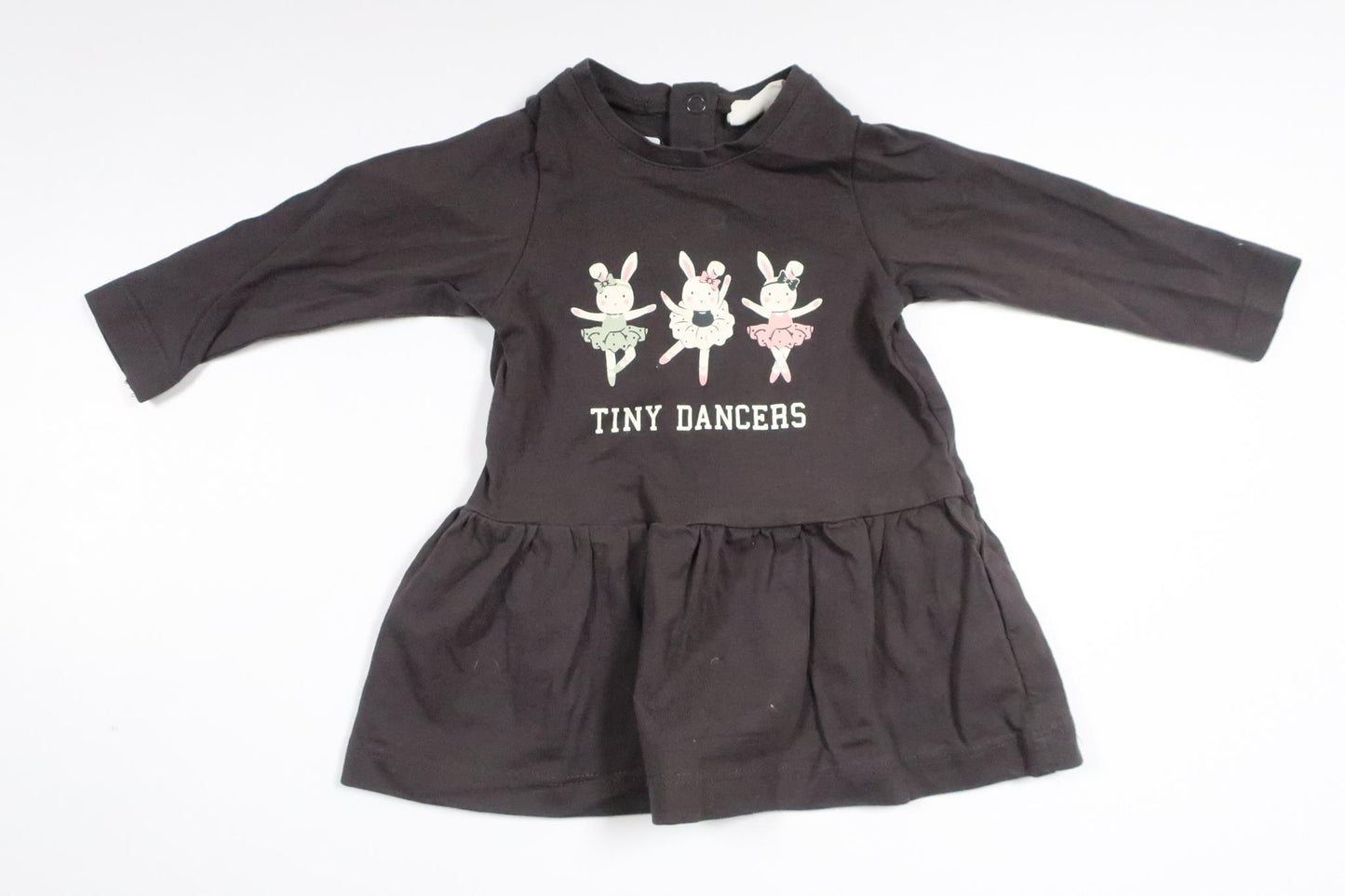 Klänning med kaniner från Kappahl - Storlek 62 - Grå