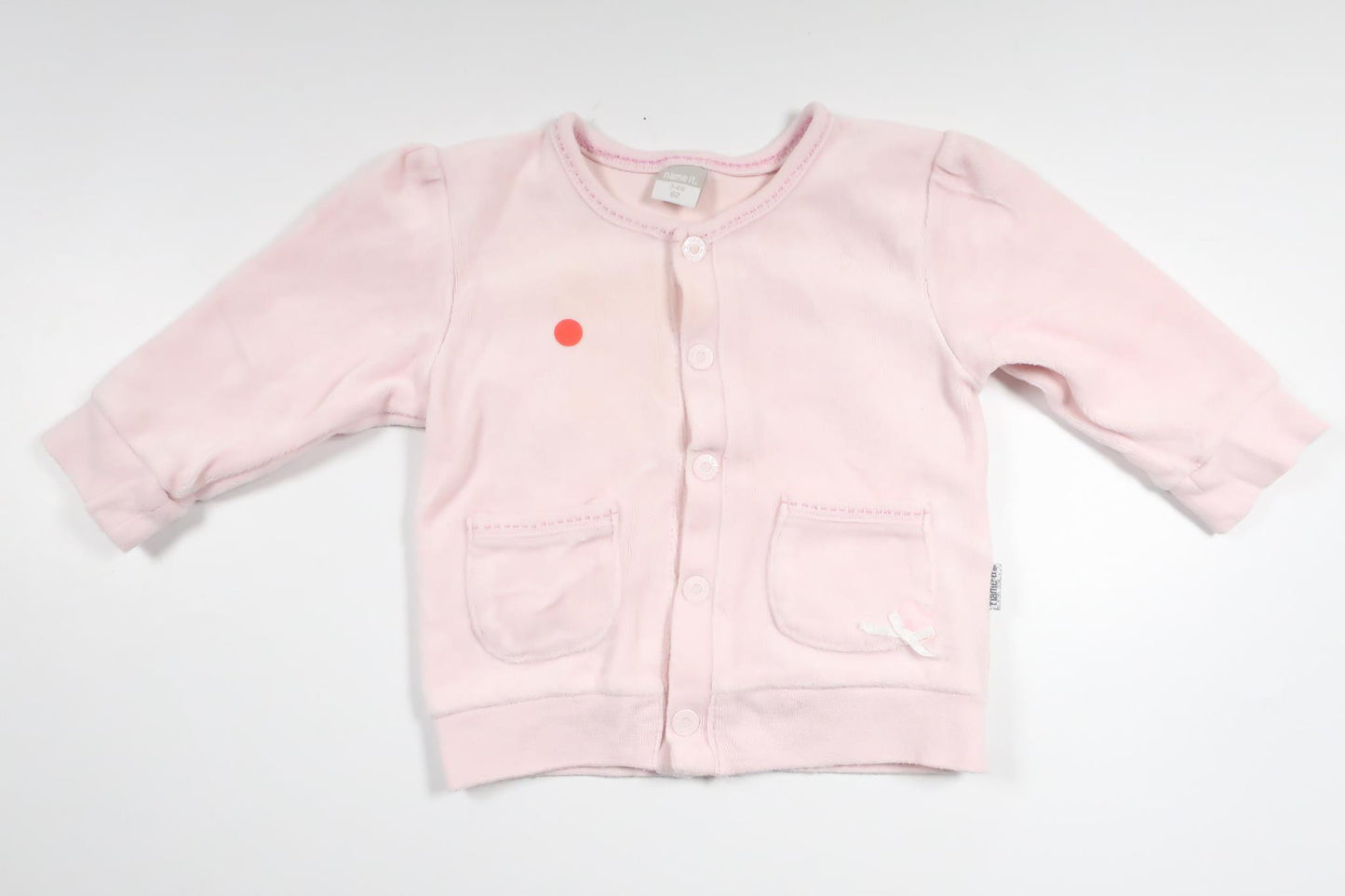 Kofta i fleece från Name It - Storlek 62 - Rosa