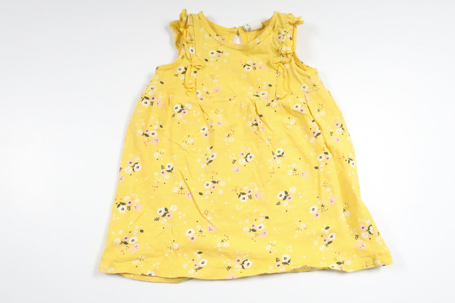 Blommig klänning från H&M - Storlek 68 - Gul