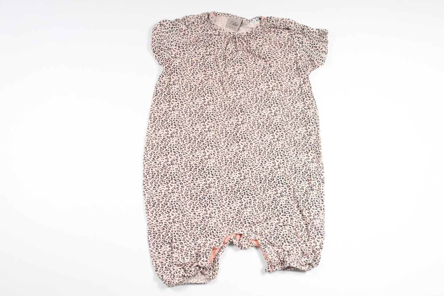 Leopardmönstrad jumpsuit från Petit by Sofie Schnoor - Storlek 92 - Rosa