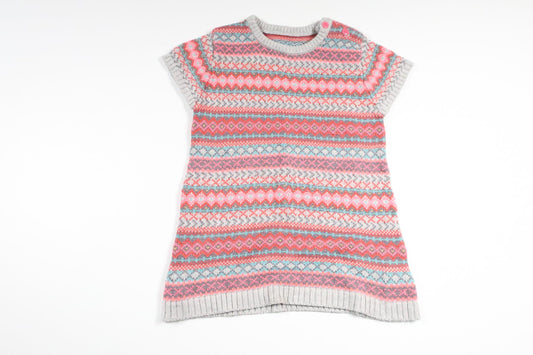 Stickad klänning från Okänt - Storlek 86 - Multi